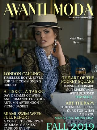 AVANTI MODA Fall 2019 issue cover