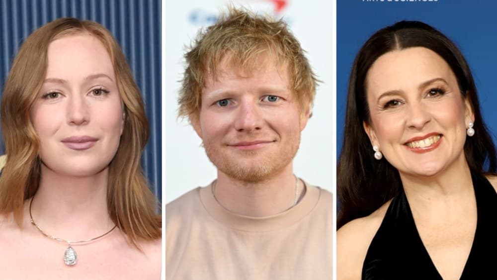 Hollywood Stars Rip Ed Sheeran for Removing Macklemore Over Gaza Comments photo